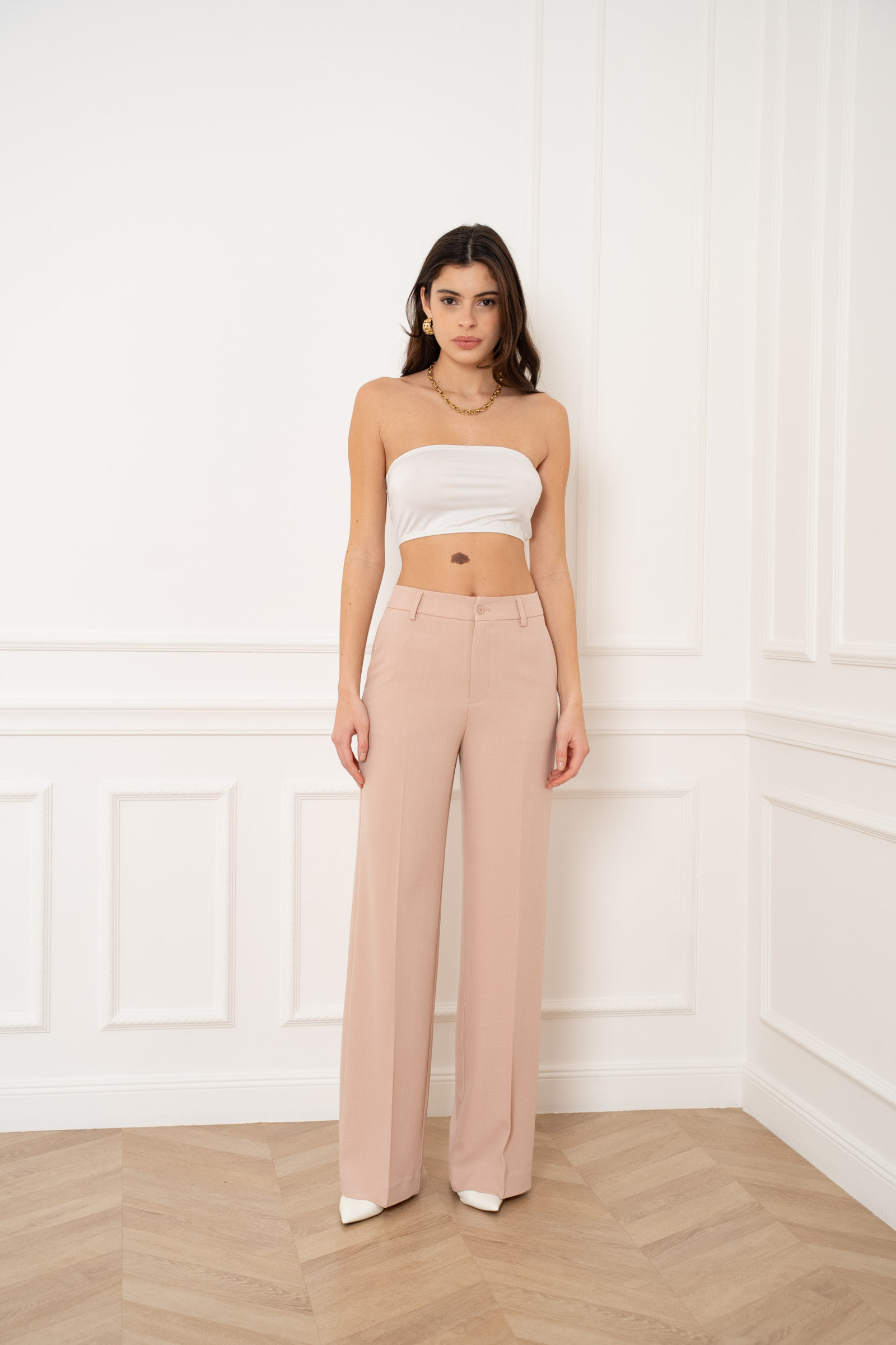 Mayorista Attentif - Pantalón de Traje de Pierna Ancha