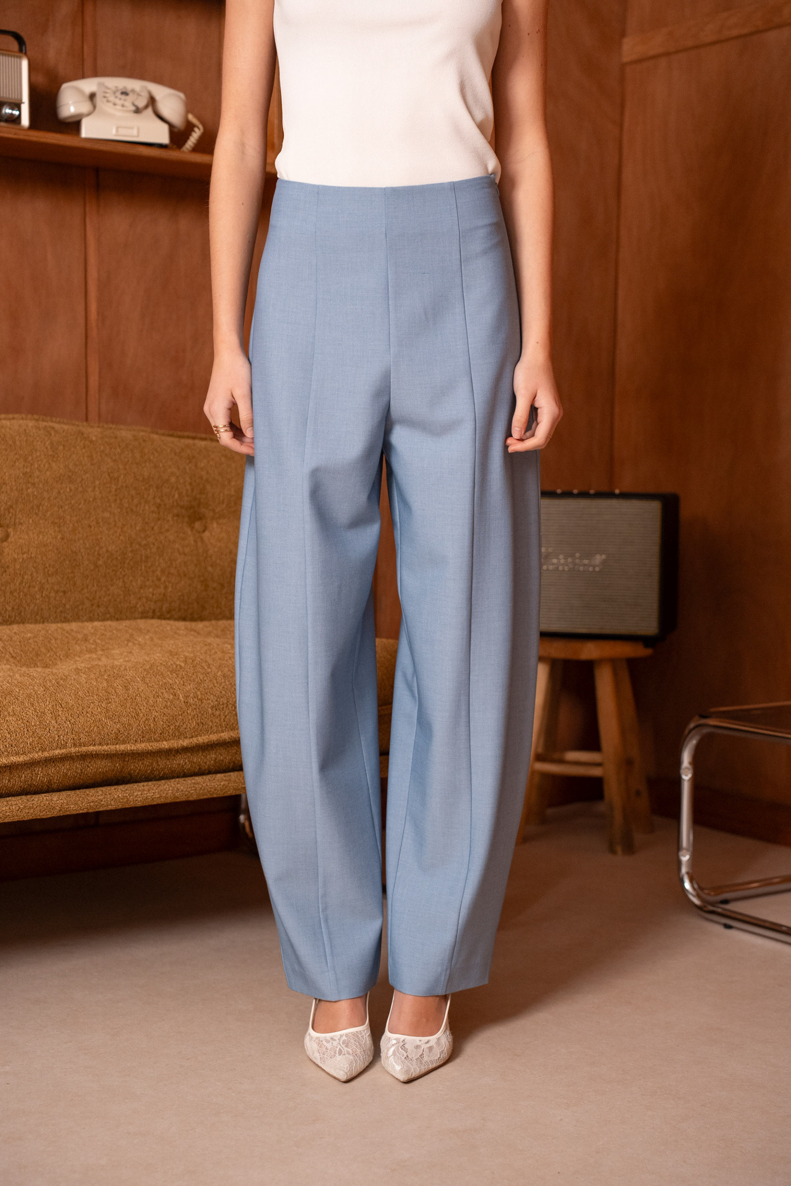 Wholesaler Attentif - [Prisme] Wide balloon pants without belt