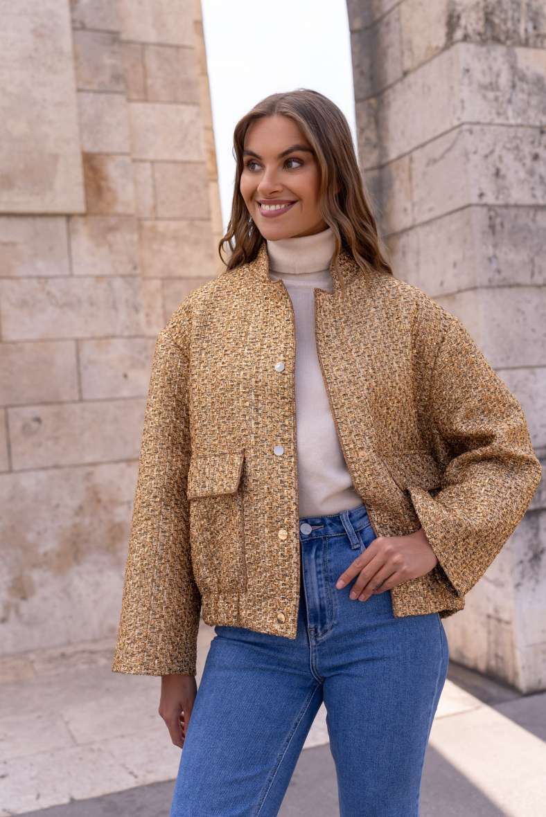 Grossiste Attentif - Veste bombers oversize brillant