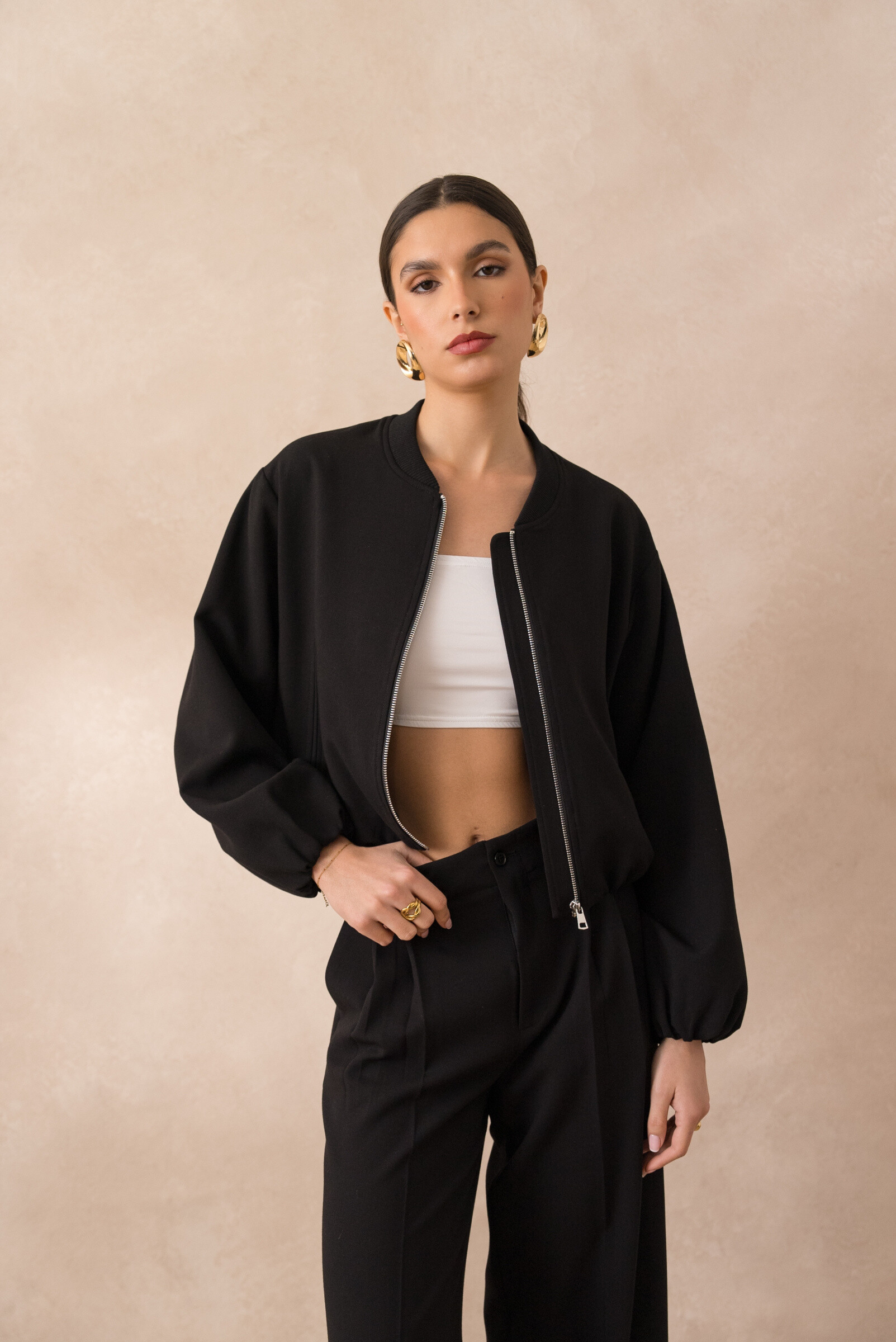 Mayorista Attentif - [Aura] chaqueta de cuello recortado