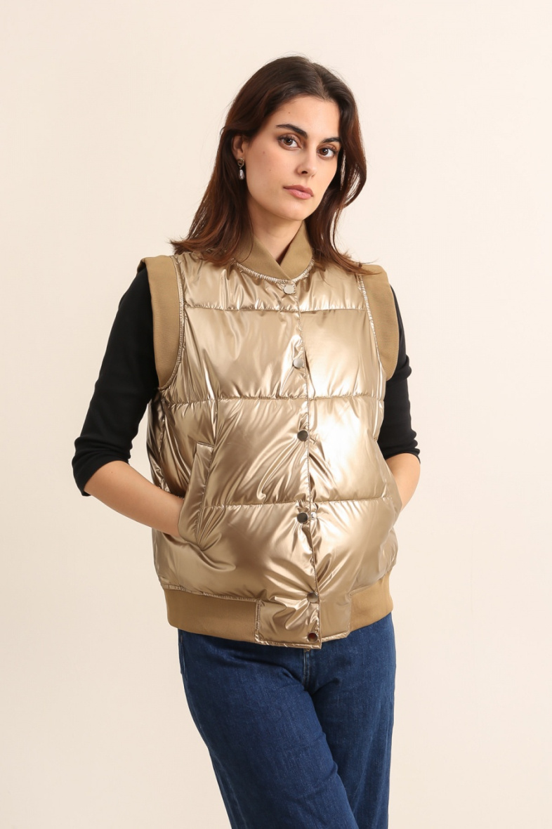 Grossiste Attrait Outlet - Blouson sans manche REVERSIBLE teddy