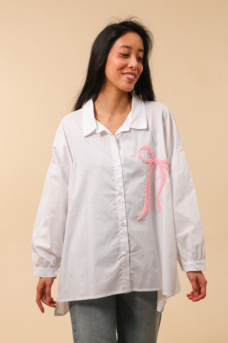 Mayorista Attrait Paris - Camisa de patrón de nodo