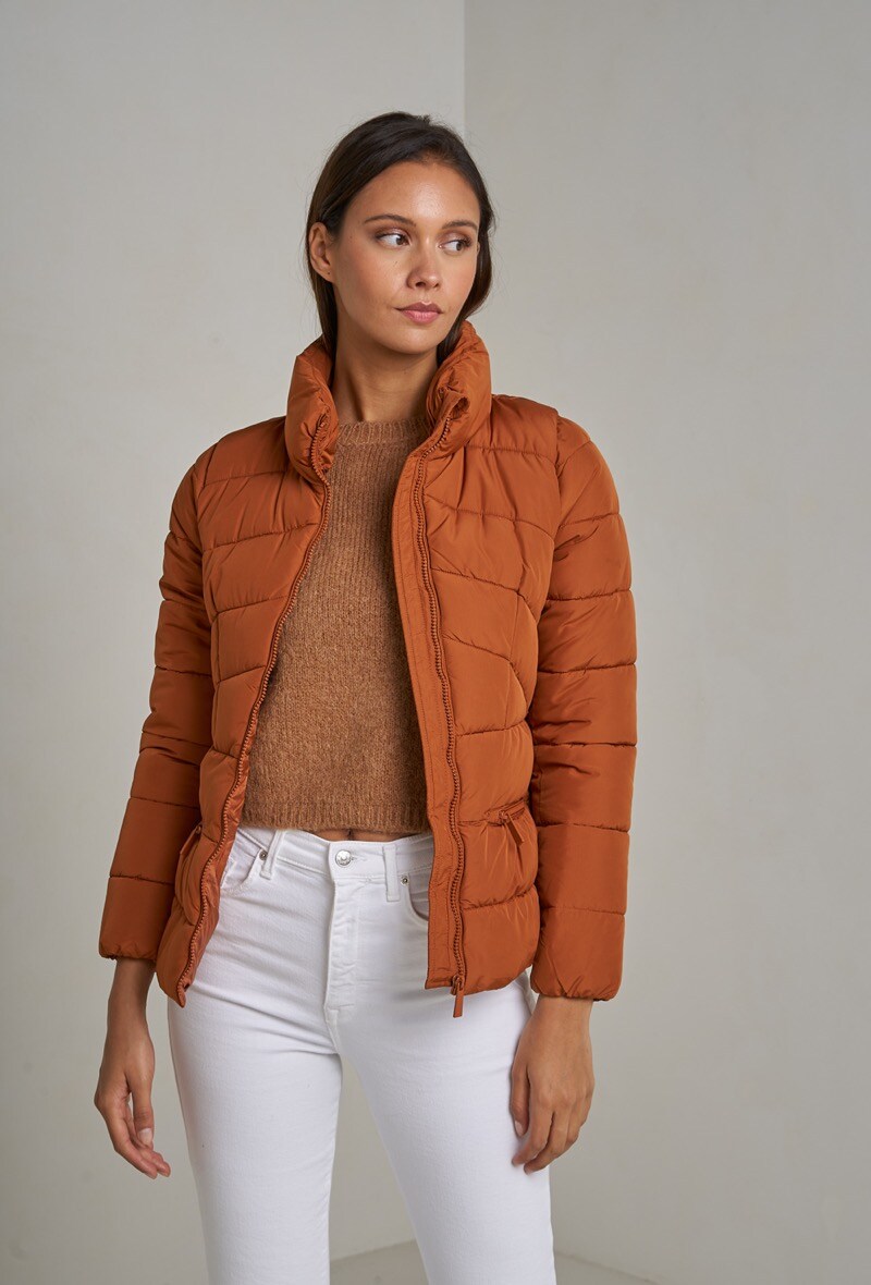 Wholesaler Attrait Outlet - Short puffer jacket with stand collar