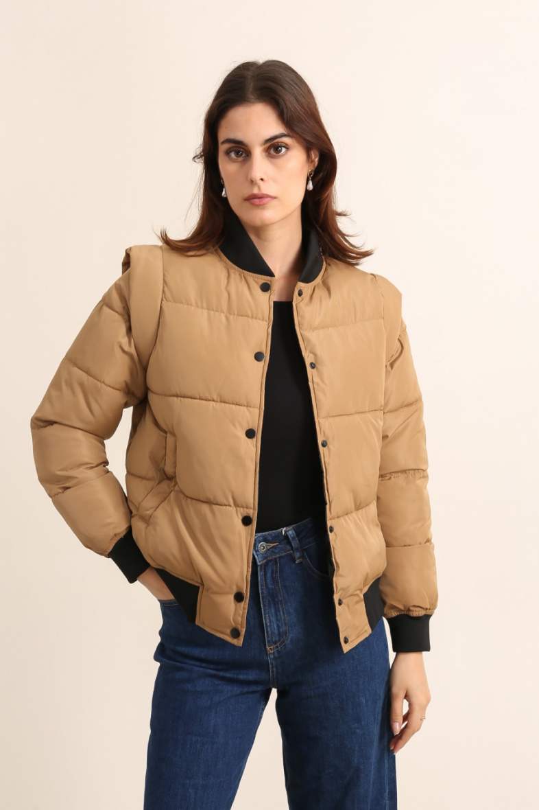 Großhändler Attrait Paris - Kurze Wende-Teddyjacke