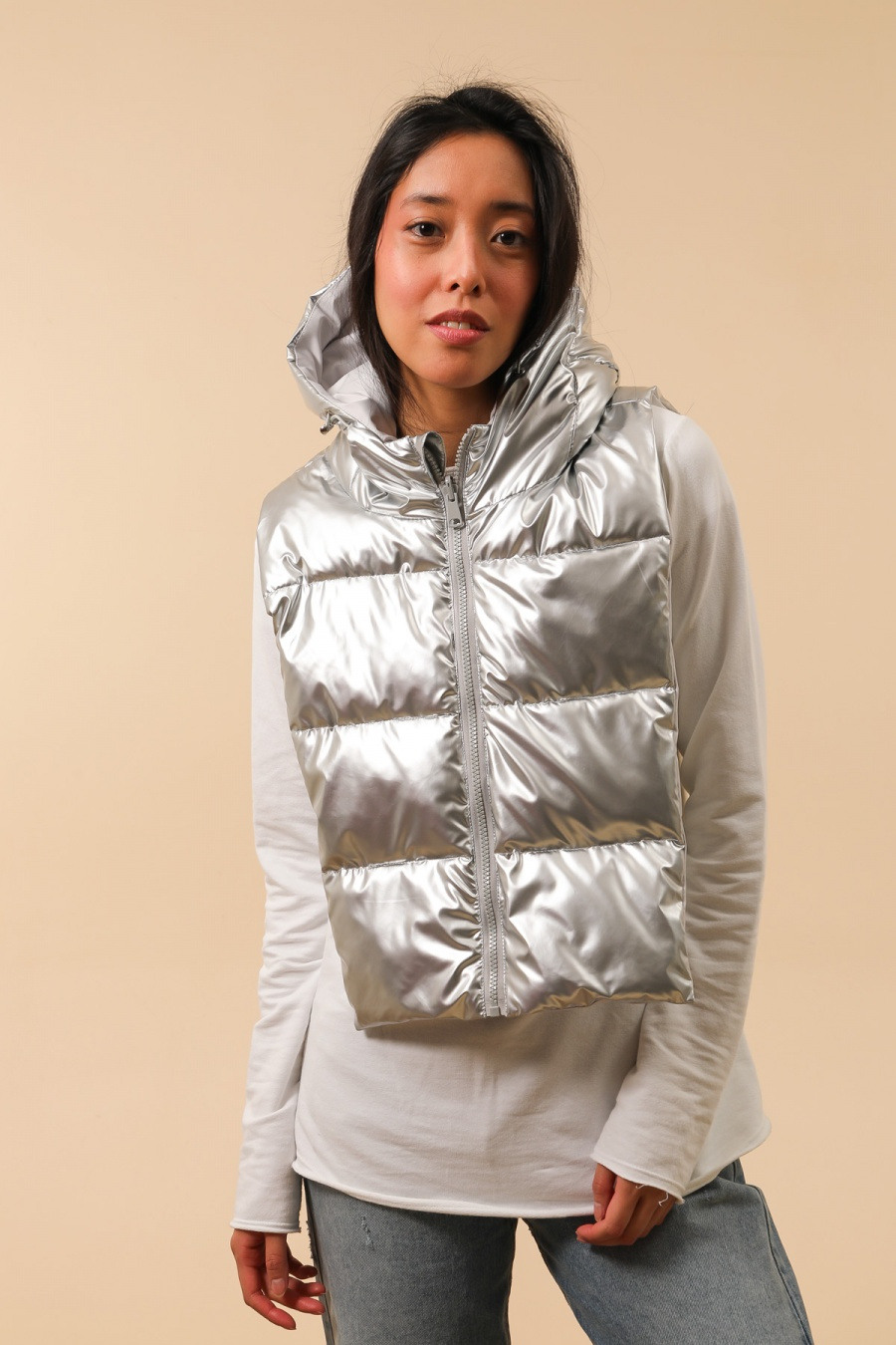 Grossiste Attrait Paris - Capuche doudoune réversible et imperméable