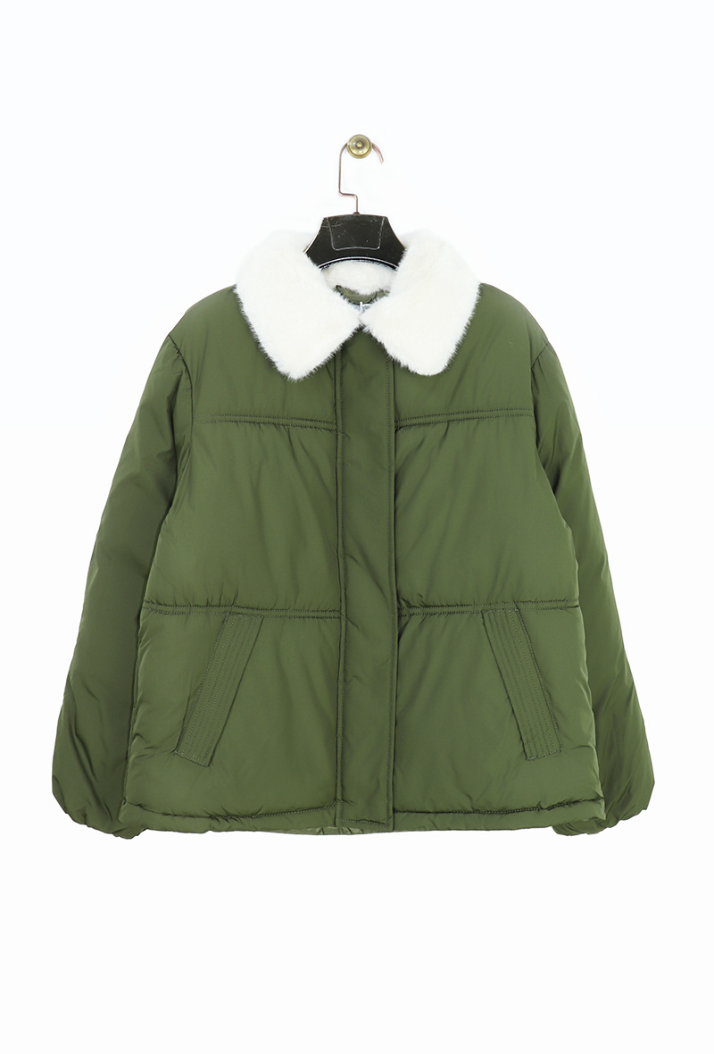 Großhändler Attrait Paris - Oversized Daunenjacke mit Pelzkragen