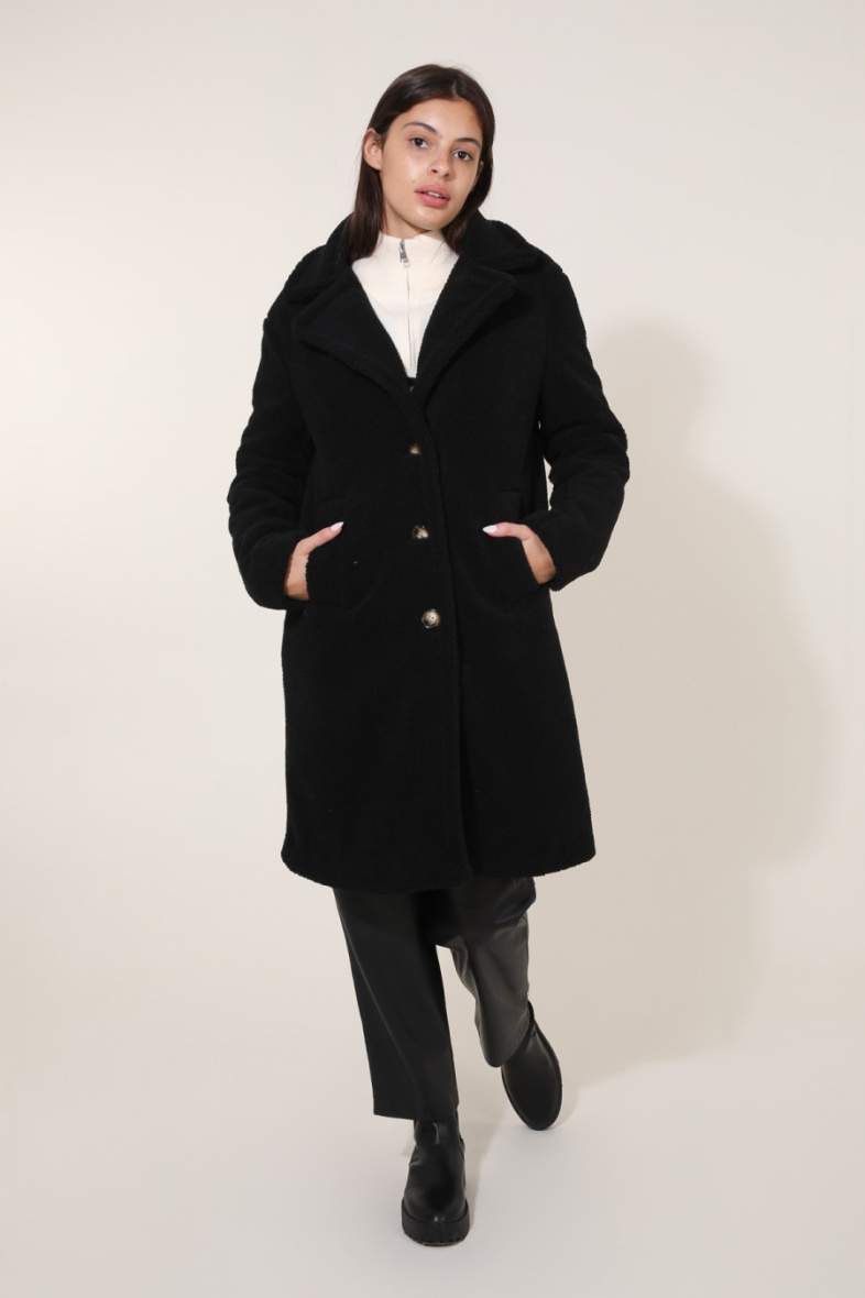 Grossiste Attrait Paris - Manteau long fourrure sherpa