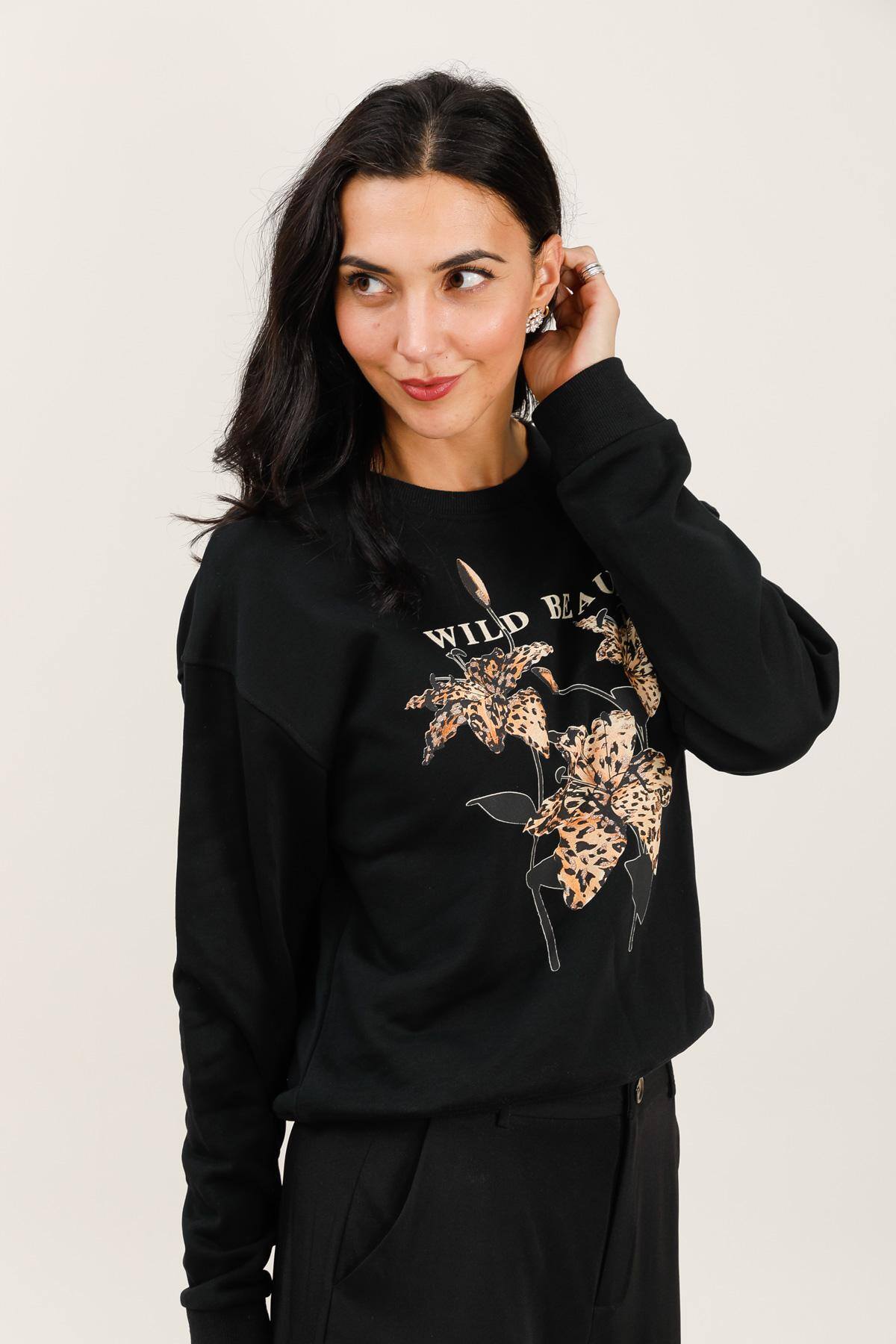 Mayorista Attrait Paris - Sudadera con cuello redondo, Wild beauty
