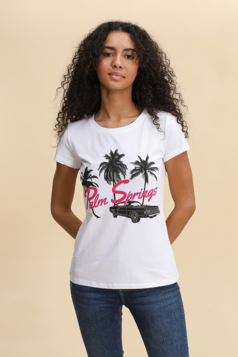 Mayorista Attrait Paris - Camiseta de algodón estampada con imagen de delicioso pastel