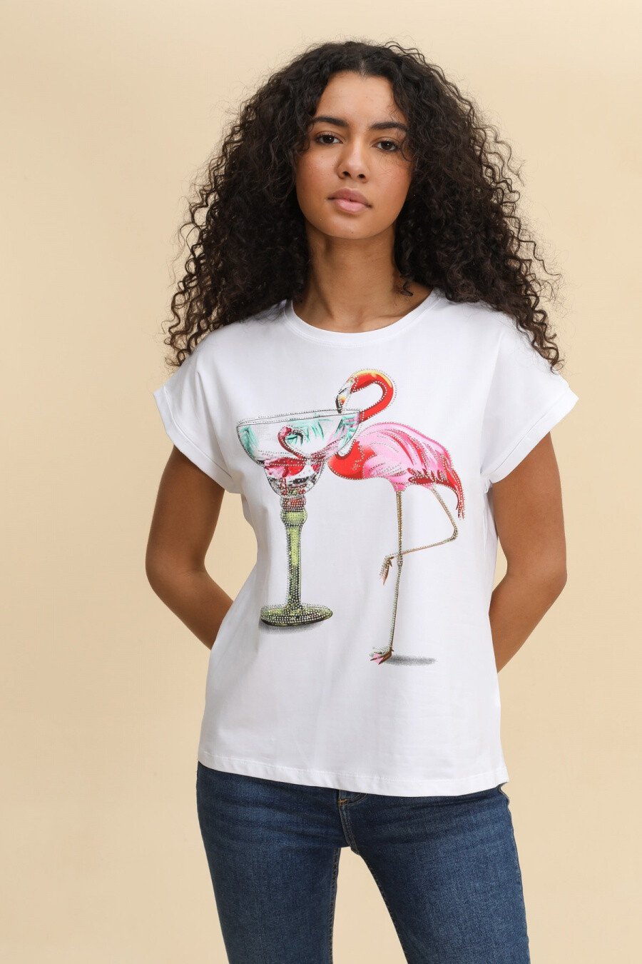 Mayorista Attrait Paris - Camiseta de algodón estampada con imagen de delicioso pastel