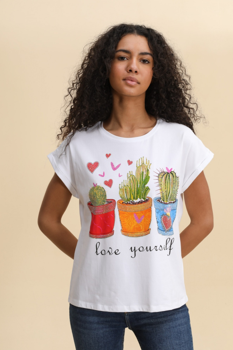 Mayorista Attrait Paris - Camiseta de algodón estampada con imagen de delicioso pastel
