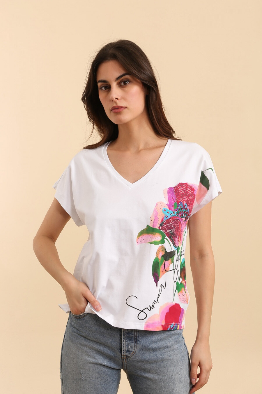 Mayorista Attrait Paris - Camiseta de algodón de verano
