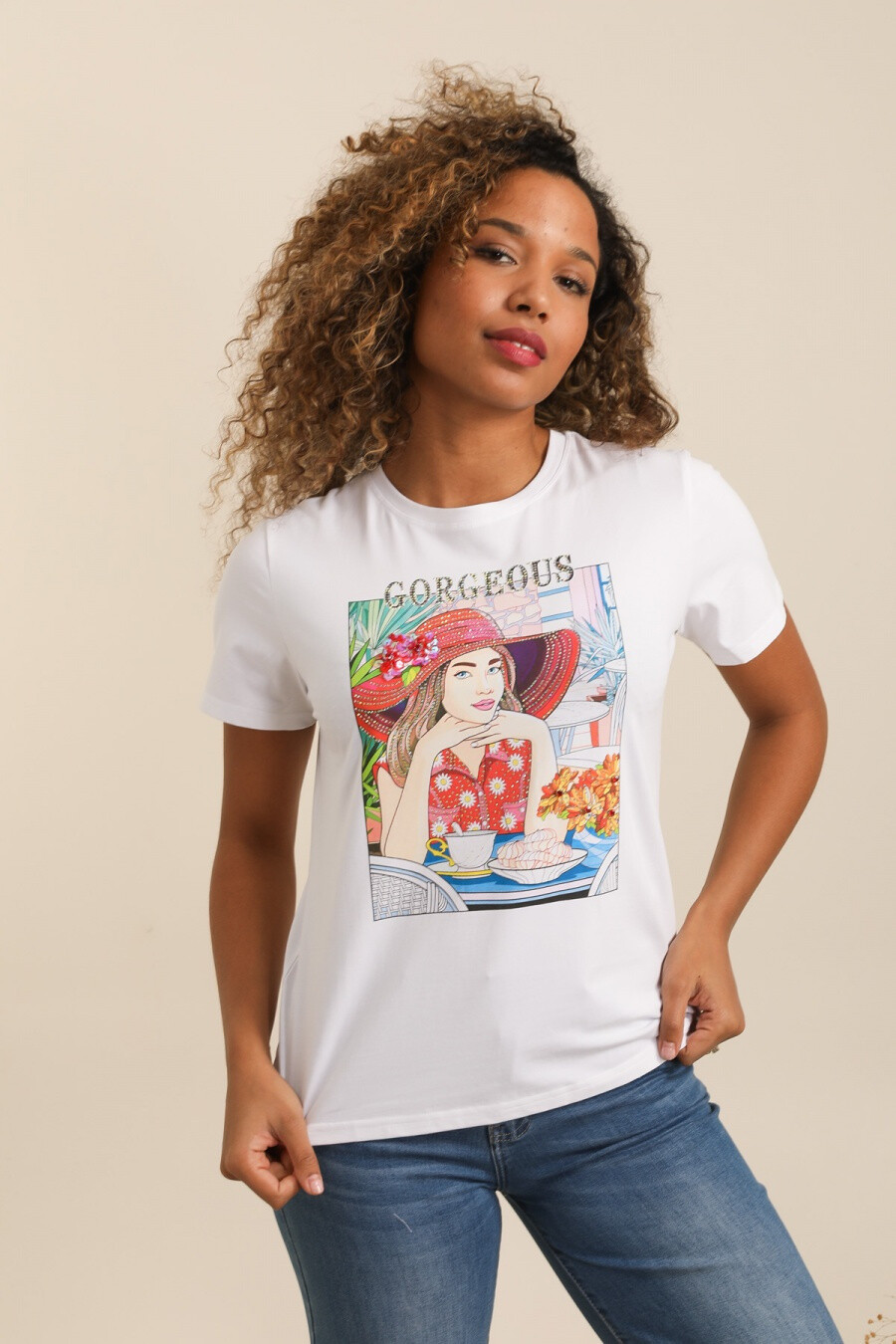 Mayorista Attrait Paris - Camiseta de algodón hermosa