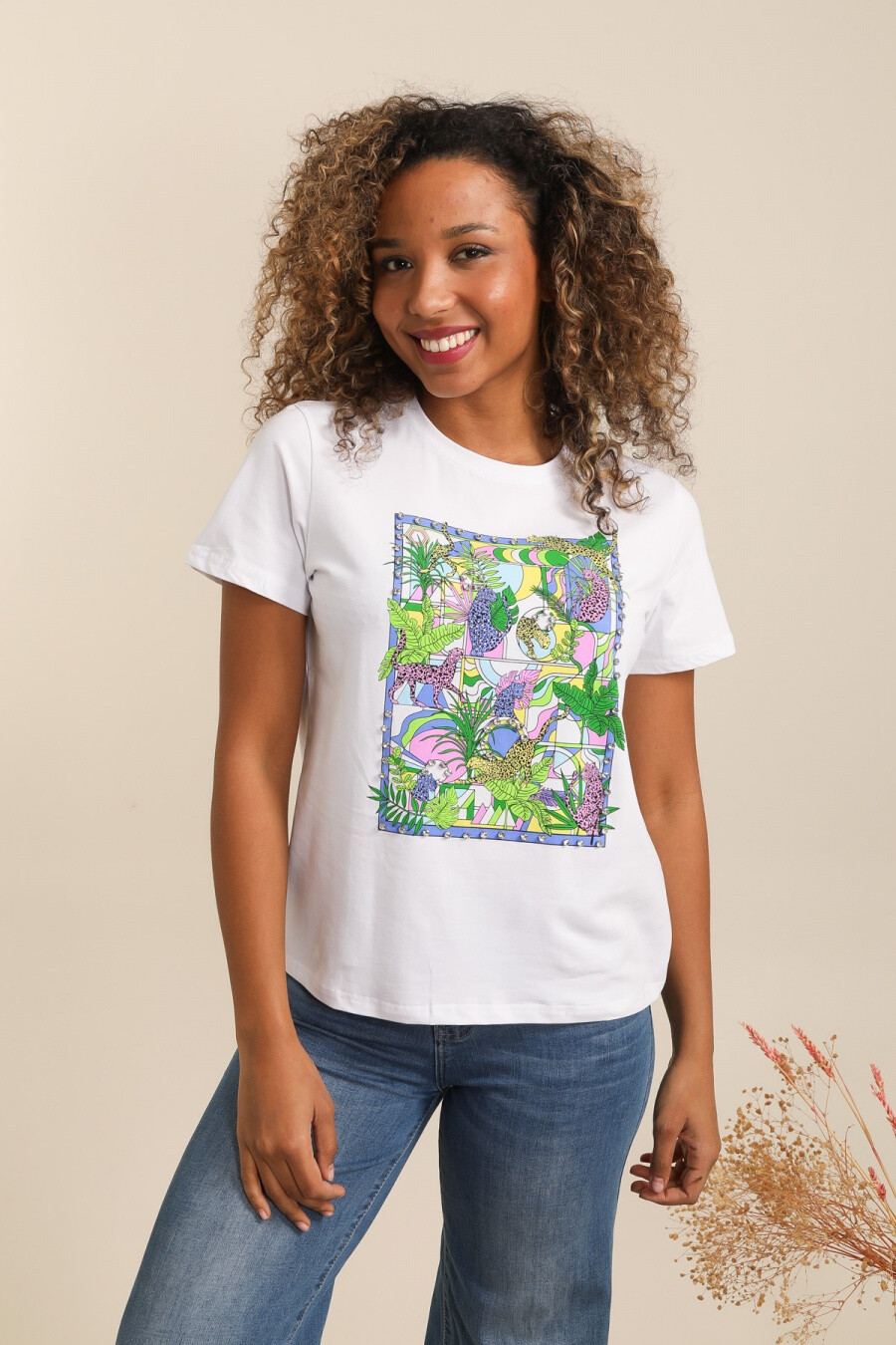 Mayorista Attrait Paris - Camiseta de algodón de la jungla