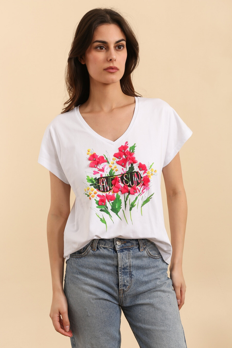 Mayorista Attrait Paris - Camiseta de algodón "tener sol"