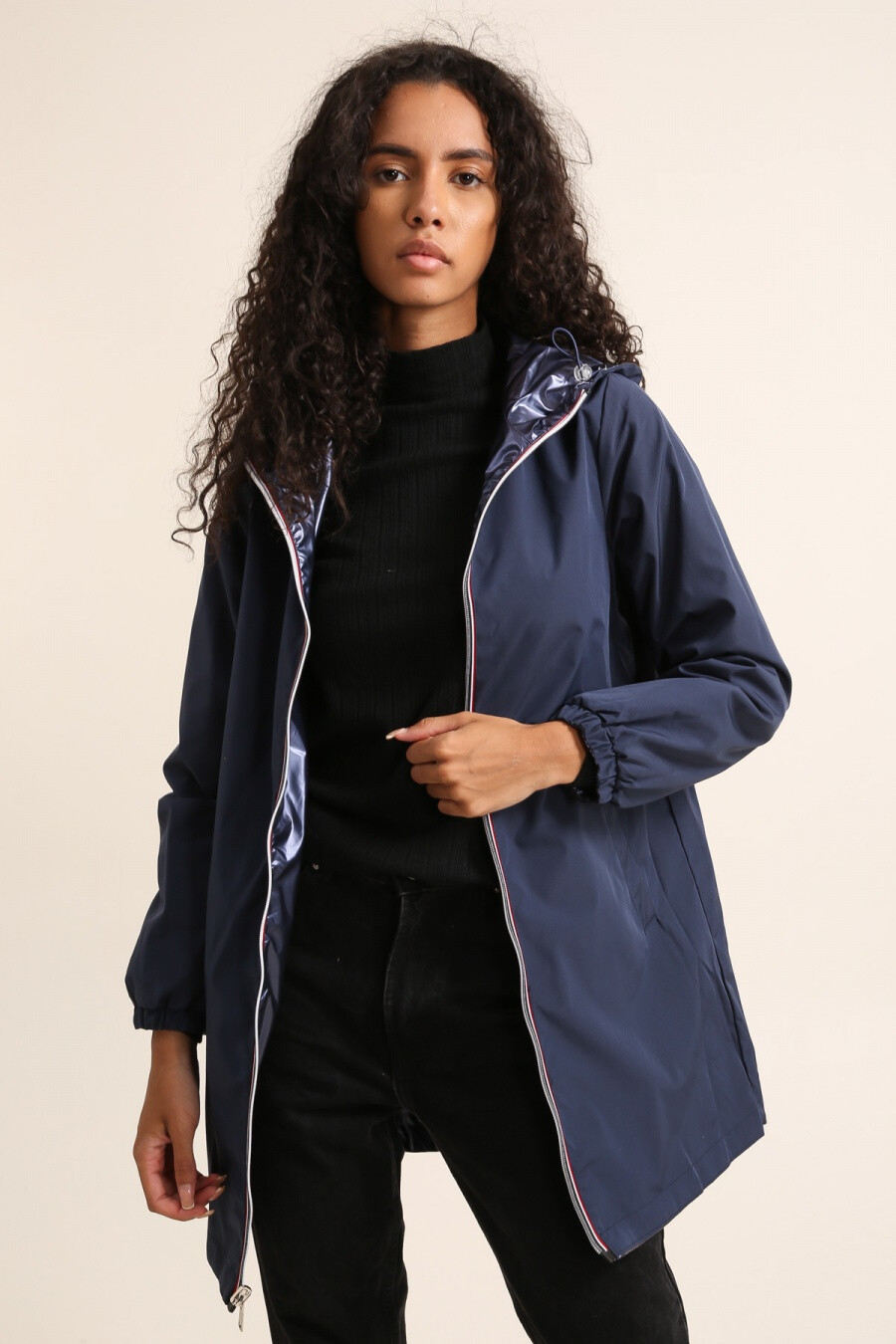 Wholesaler Attrait Paris - Windbreaker with integrated hood (pocketable)