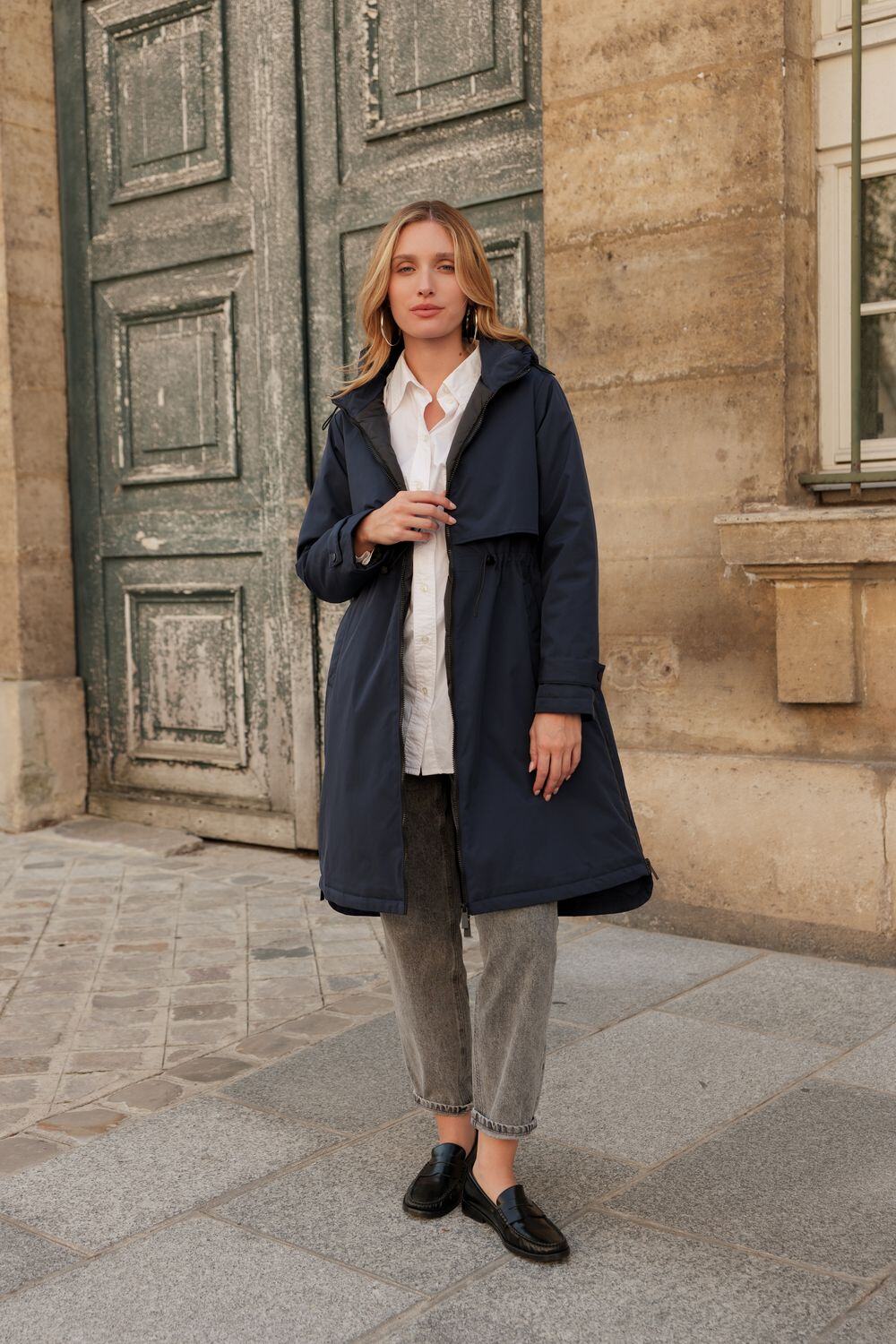 Grossiste Attrait Paris - Imperméable long avec légère doublure
