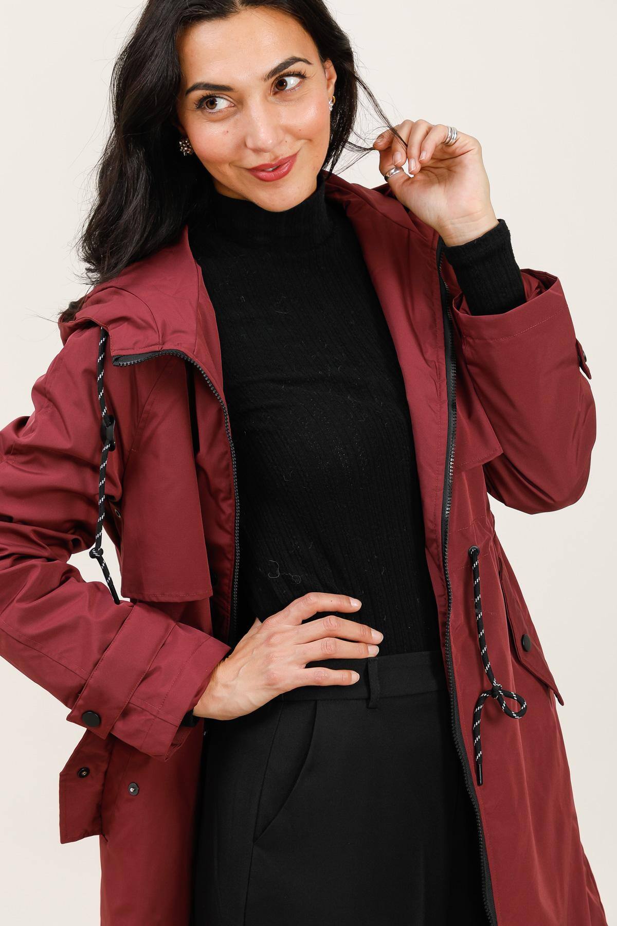 Grossiste Attrait Paris - Parka longue imperméable capuche