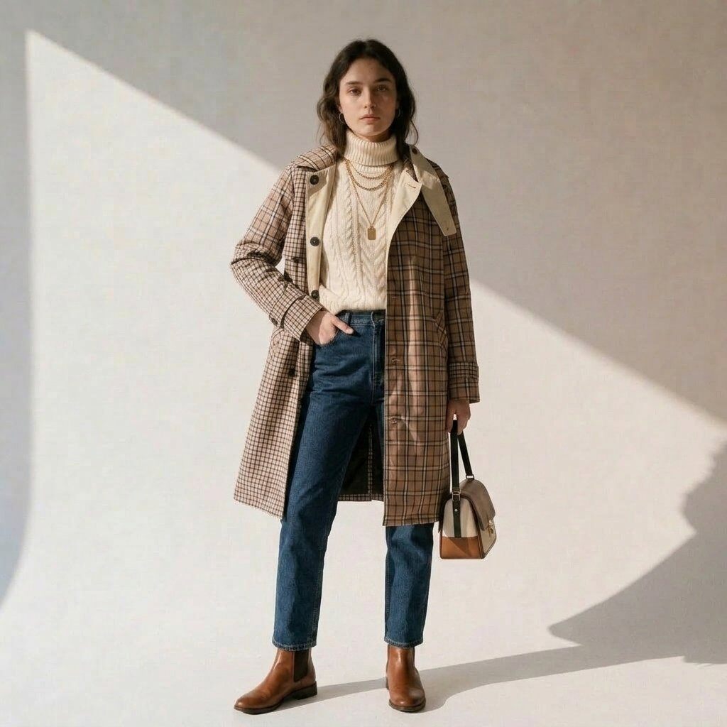 Grossista Attrait Paris - Trench lungo reversibile 2 in 1