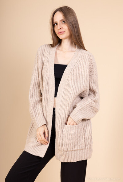 Grossiste Audrey - Cardigan laine oversize avec poches AP139 Grossiste Audrey - Cardigan laine oversize avec poches AP139