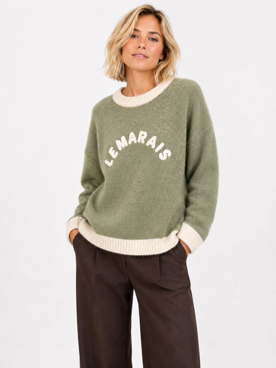 Wholesaler Audrey - Embroidered Knit Sweater LE MARAIS – Parisian Spirit