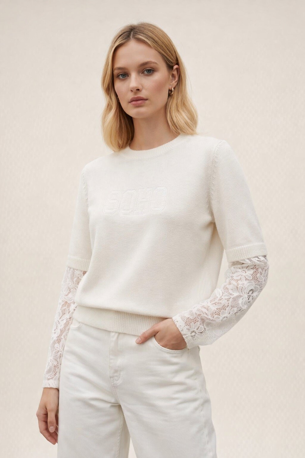 Mayorista Audrey - Jersey de punto estilo “SOHO” en capas