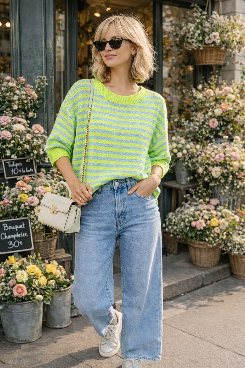 Grossista Audrey - ✨ Maglione a Righe Oversize – Taglio Moderno & Colori di Tendenza