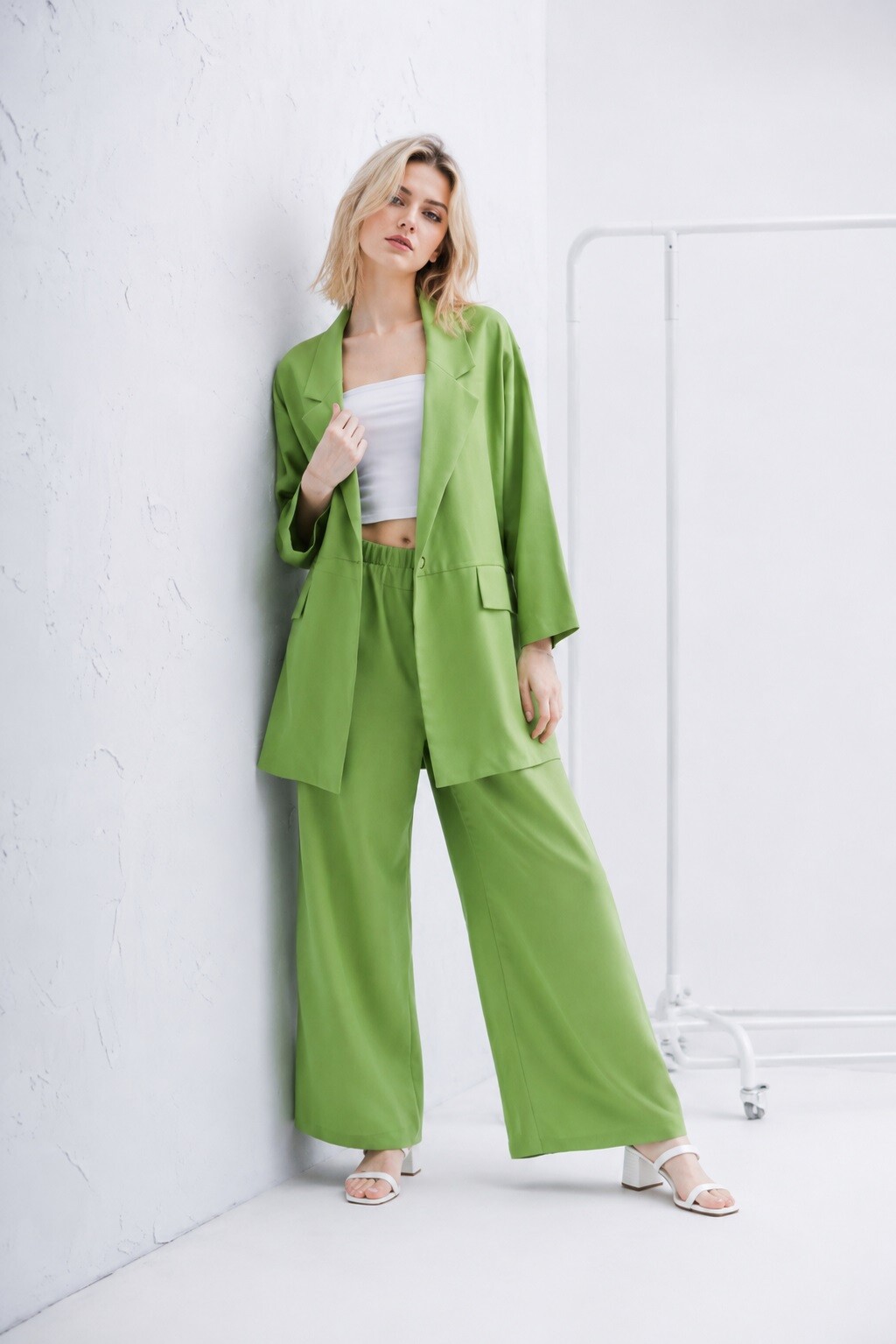 Grossista Audrey - ✨Giacca Oversize in Lino e Viscosa – Eleganza Naturale
