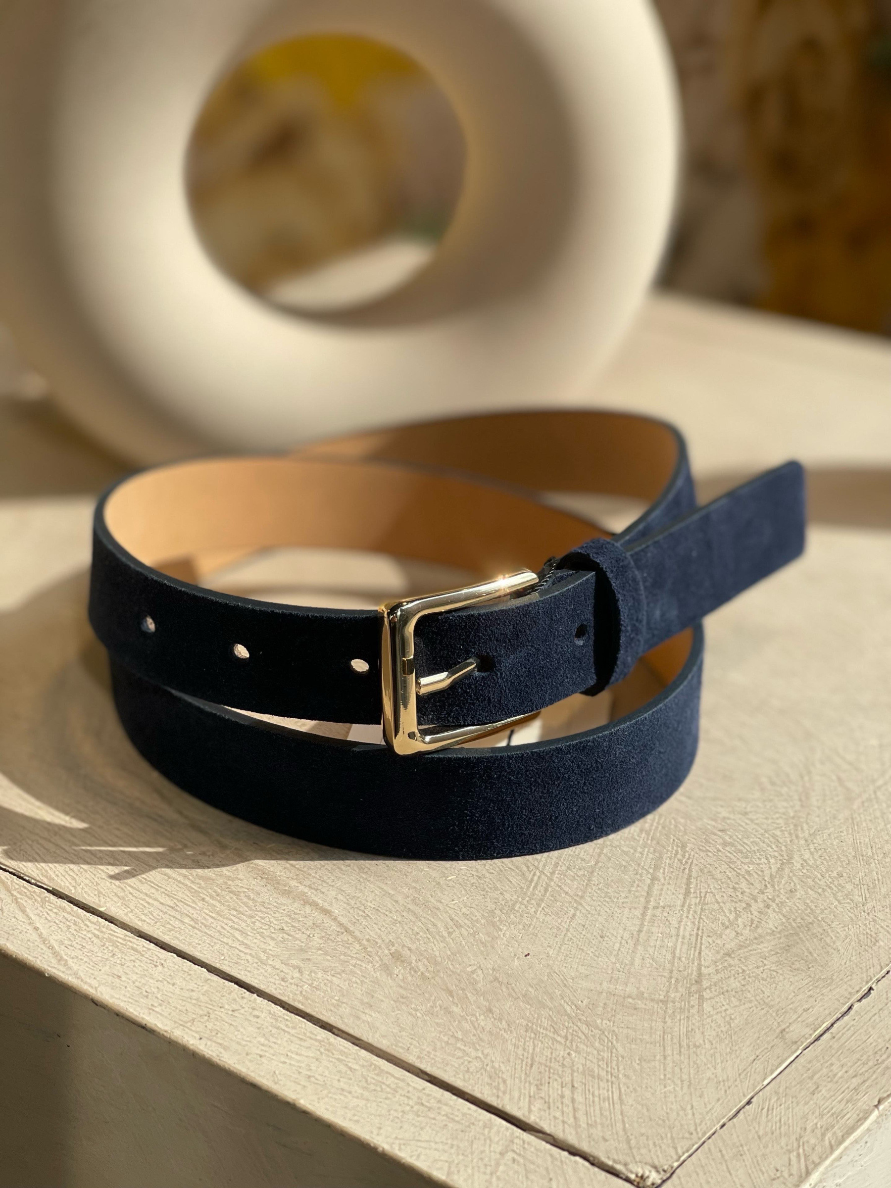 Mayorista Auren - Cinturón de cuero de vaca auténtico, fabricado en Italia.