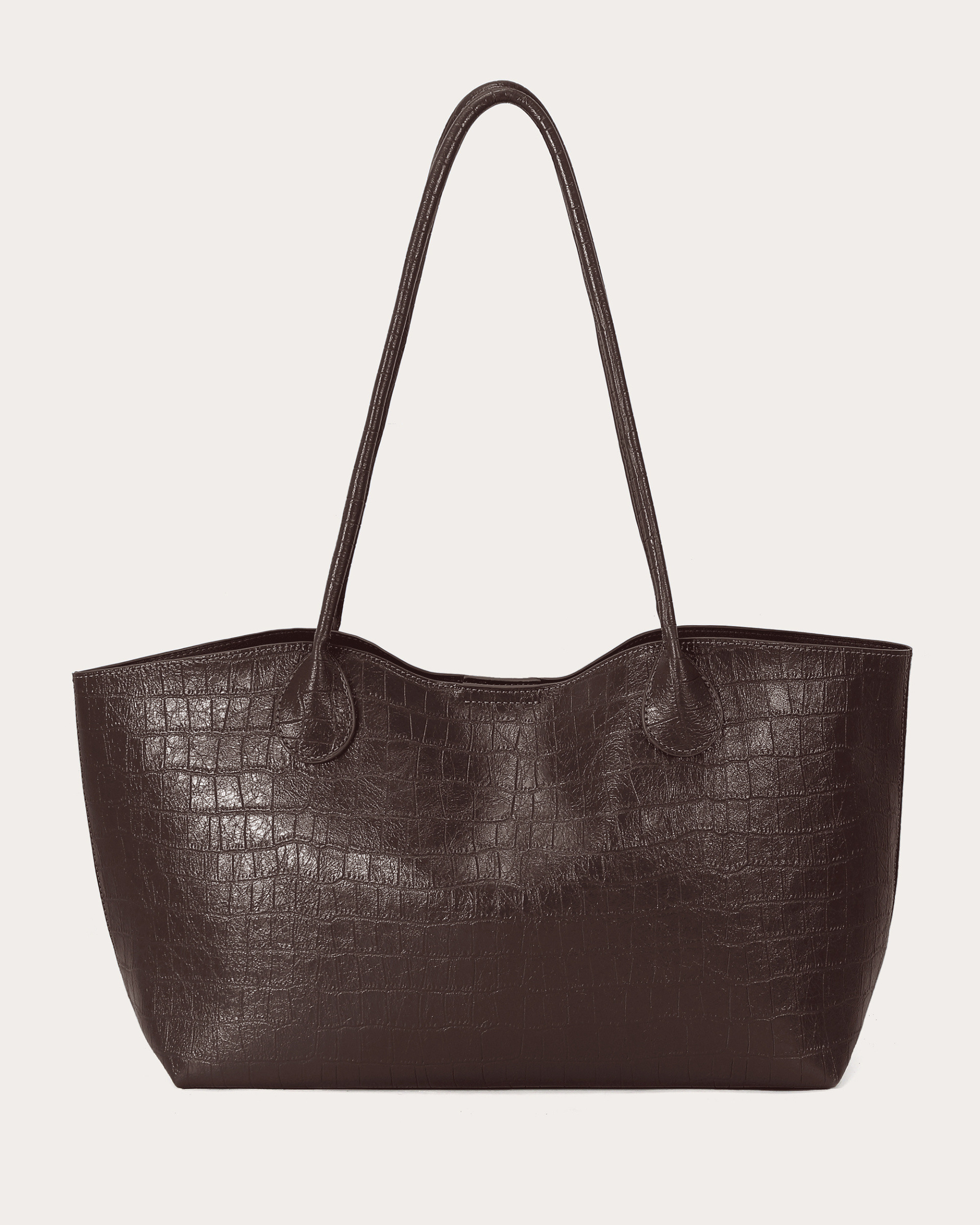 Großhändler Auren - Shopper aus synthetischem Material mit Krokodilleder-Effekt