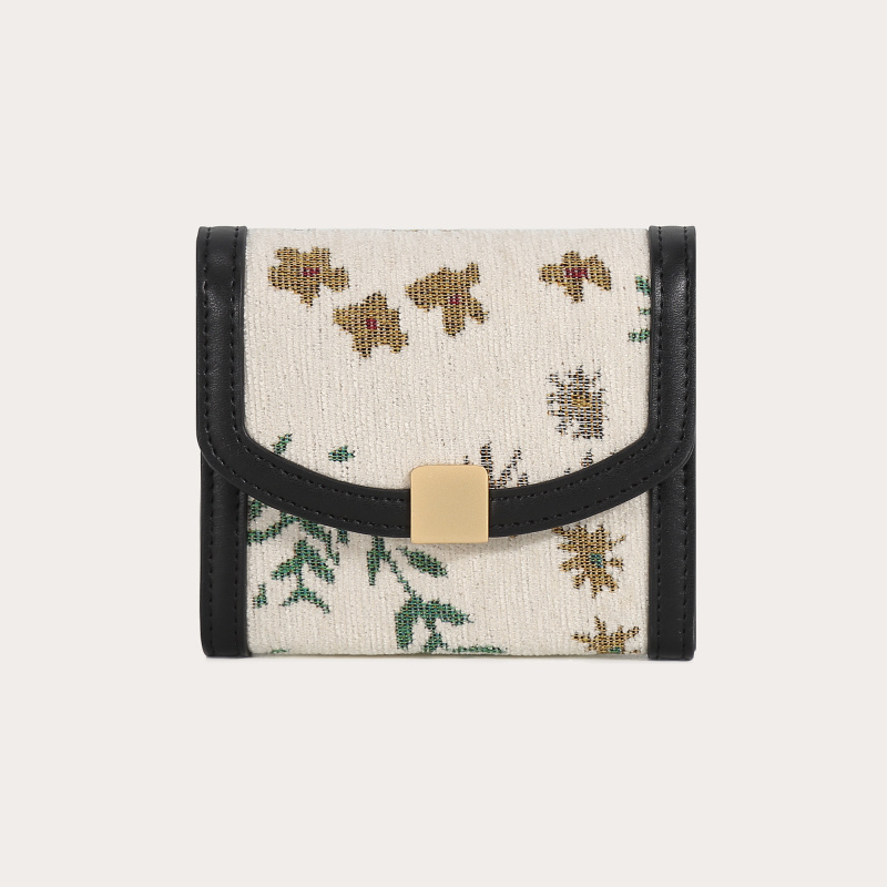 Wholesaler Auren - Mini wallet in synthetic-trimmed cotton