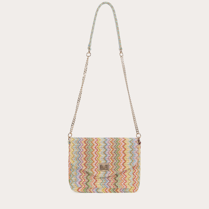 Wholesaler Auren - Straw effect polyester crossbody bag
