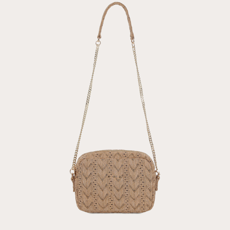 Wholesaler Auren - Straw effect polyester crossbody bag