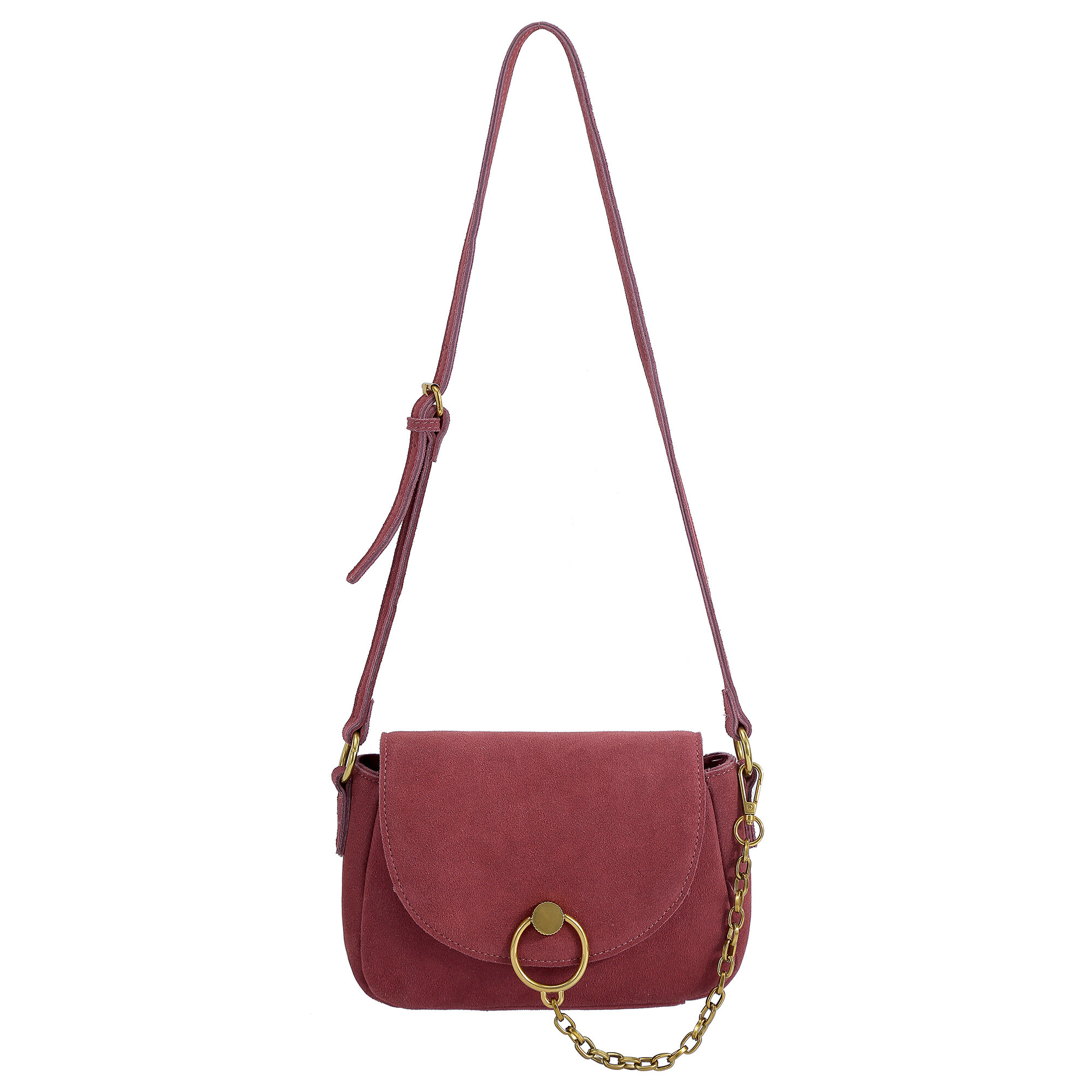 Wholesaler Auren - Crossbody bag in suede leather