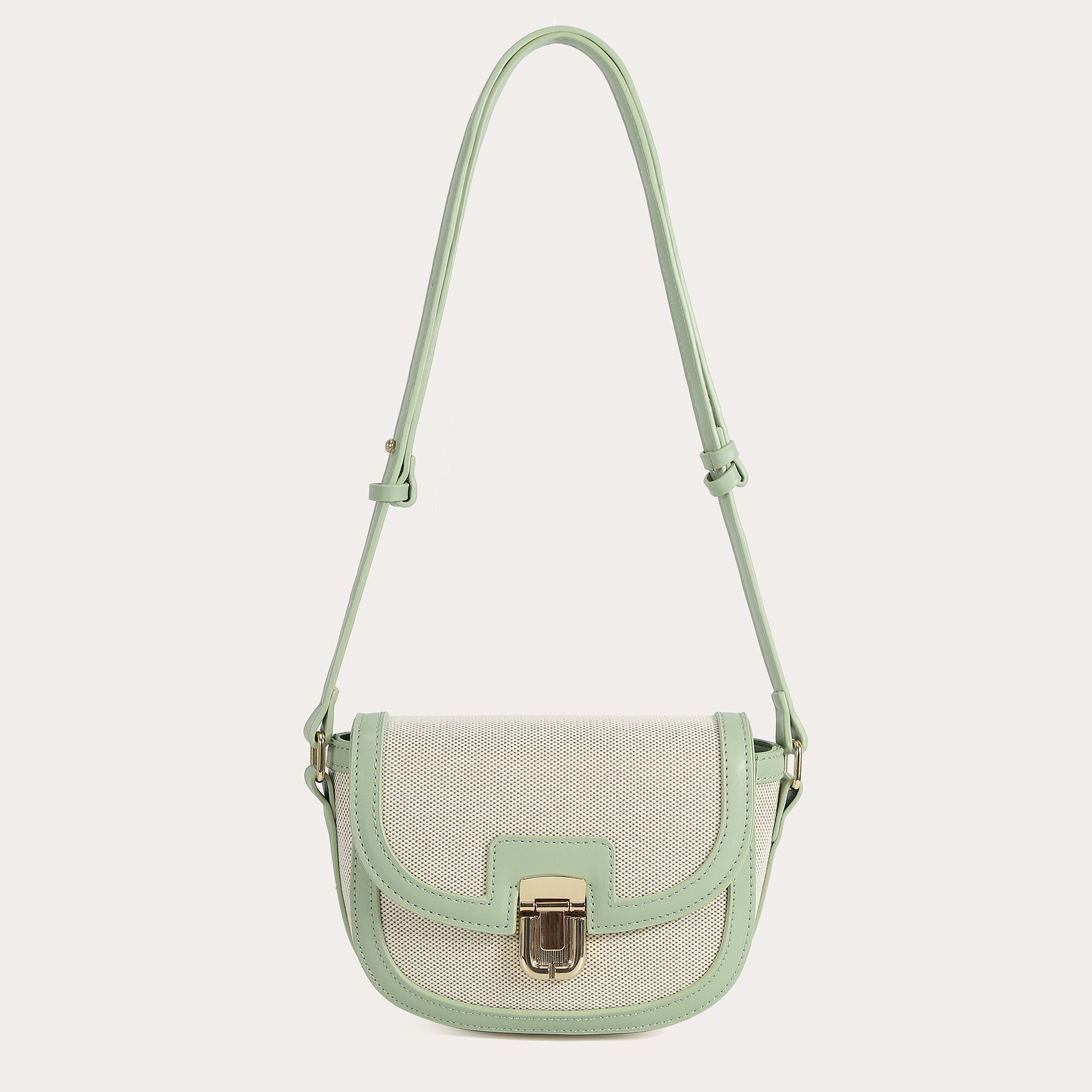 Wholesaler Auren - Crossbody bag in cotton trimmed with synthetic