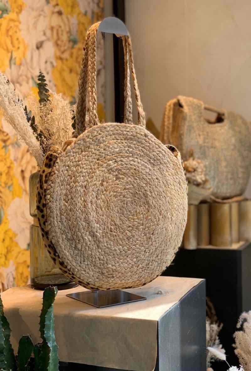 Wholesaler Auren - SAC JUTE GARNI CUIR