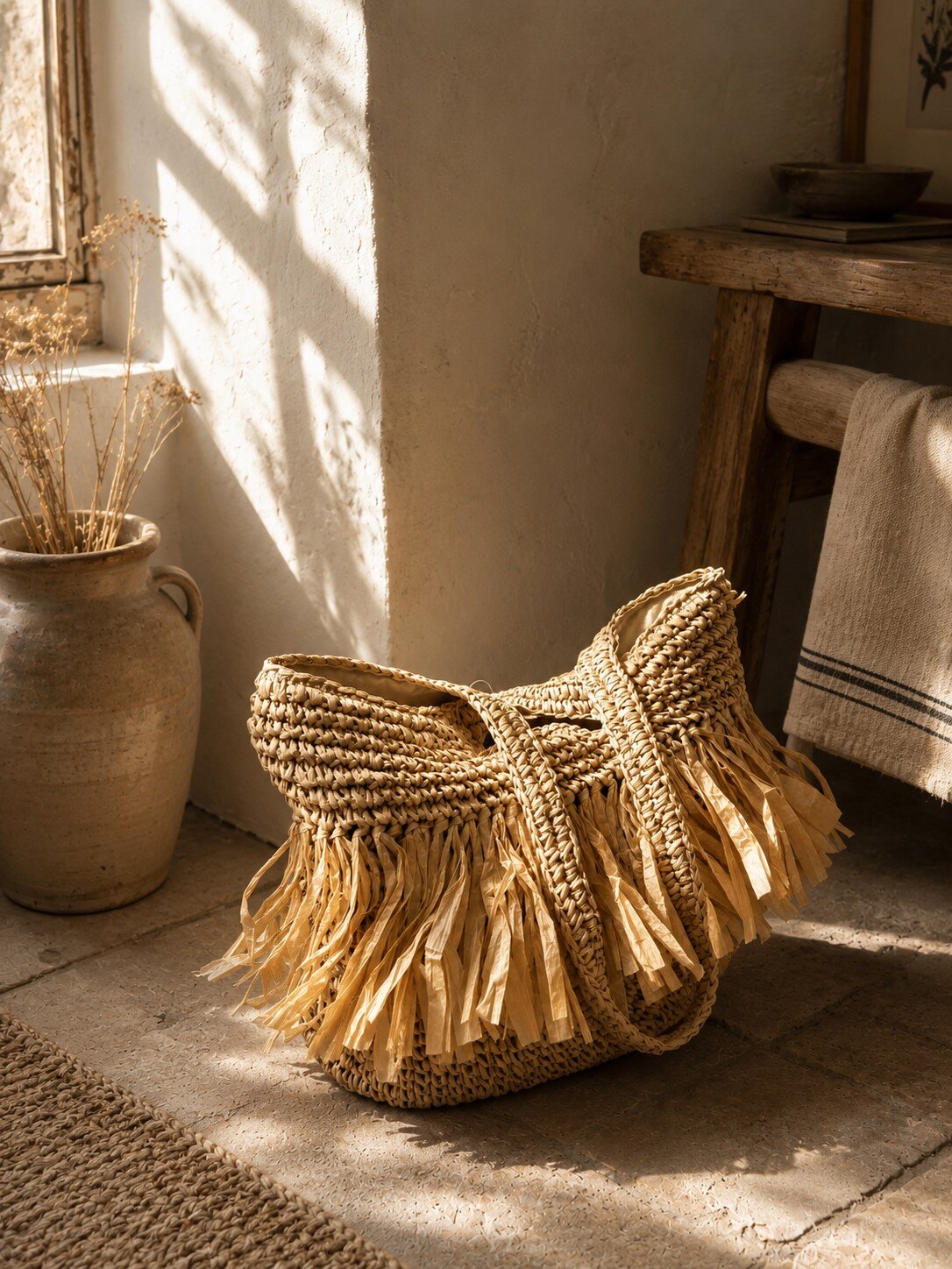 Wholesaler Auren - Straw Beach Bag A1152-4