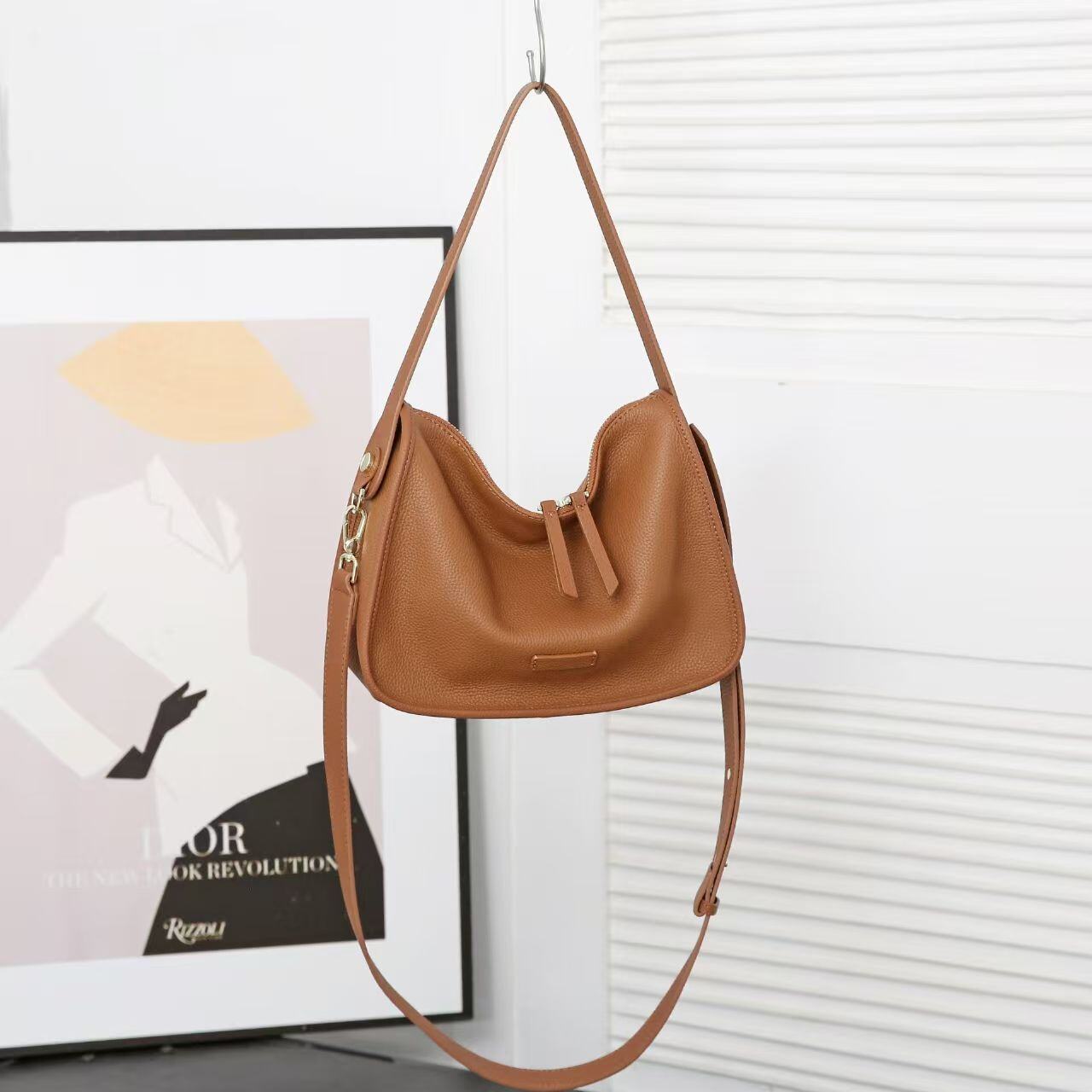 Wholesaler Auren - Cowhide Leather Shoulder Bag A1355-2