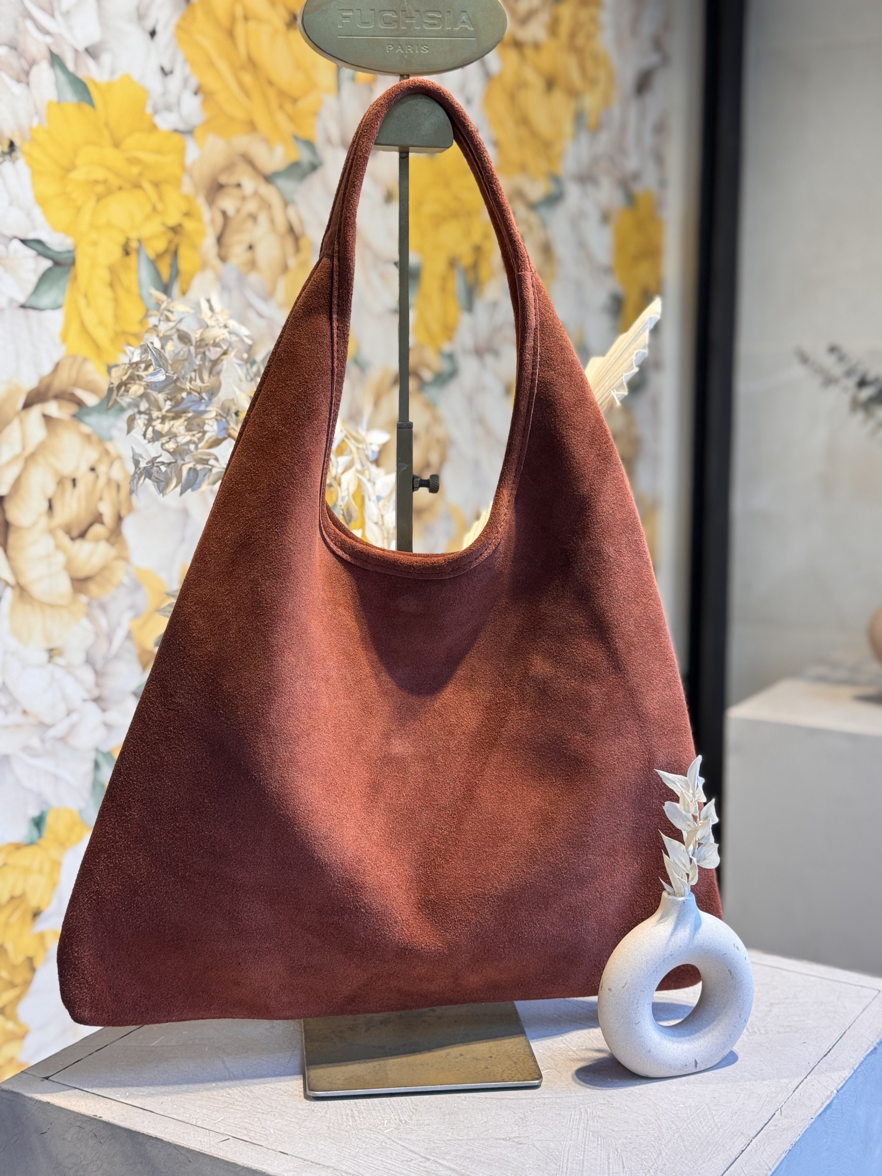 Wholesaler Auren - Shoulder bag in cowhide split leather