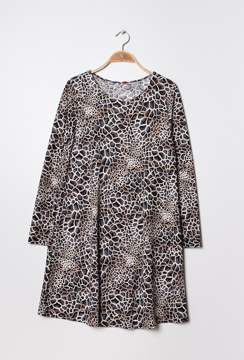 Grossiste Axange - Robe stretch imprimée