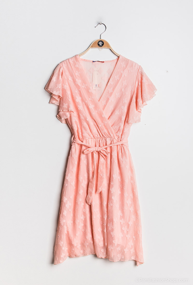Grossiste Axange - Robe  cache-coeurfleurie