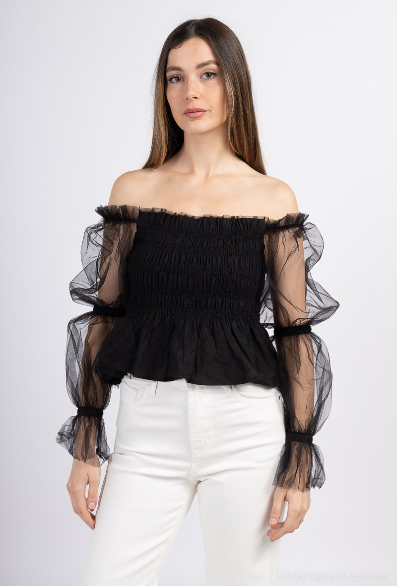 Grossiste Azaka II - Blouse à manches bouffantes