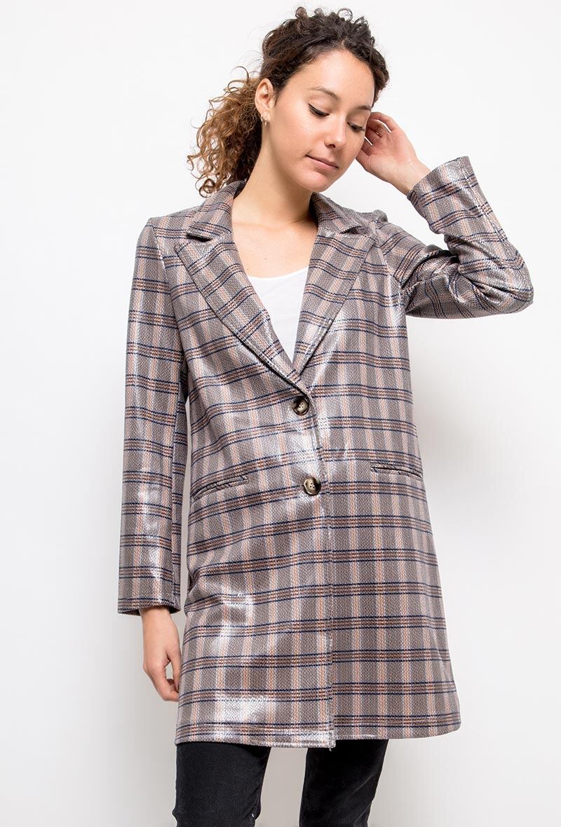 Großhändler Azaka II - Lackeffekt Trenchcoat