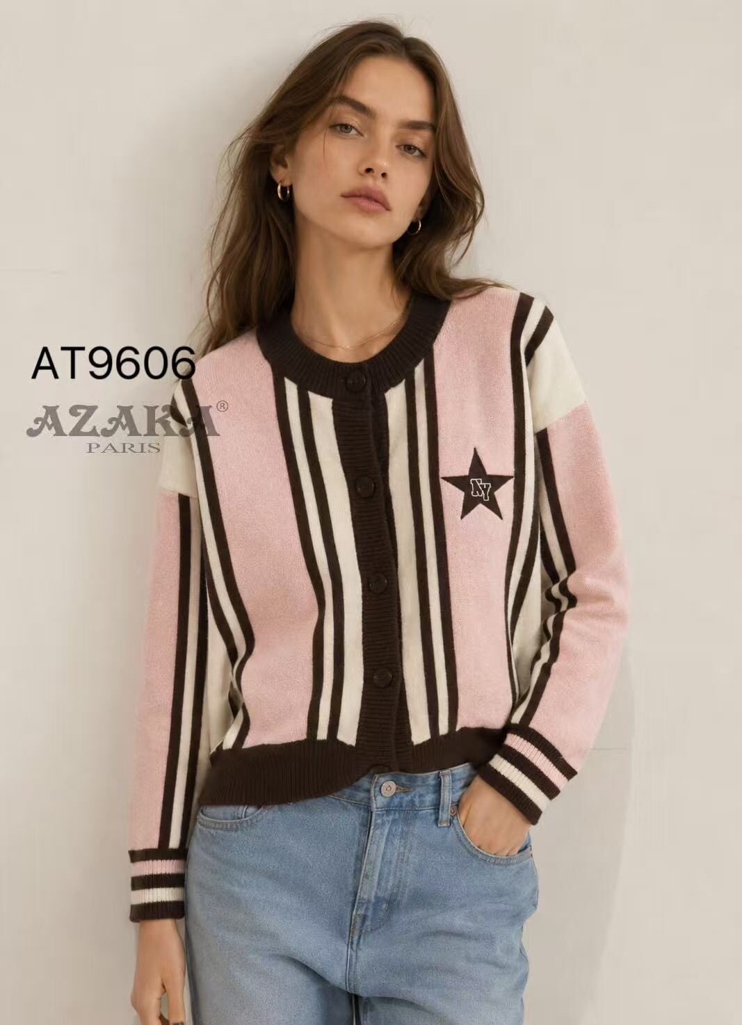 Grossiste Azaka II - Pull à rayures