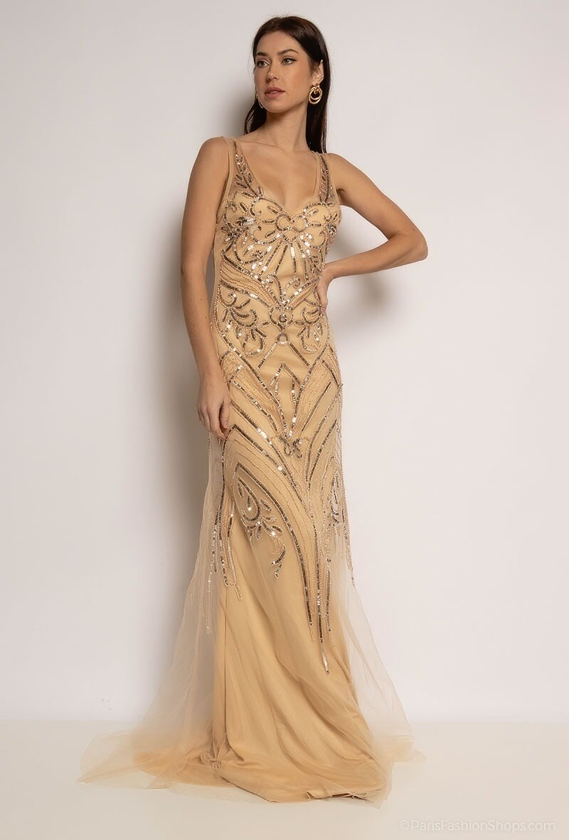 Wholesaler Azaka II - Embroidered dress with sequins