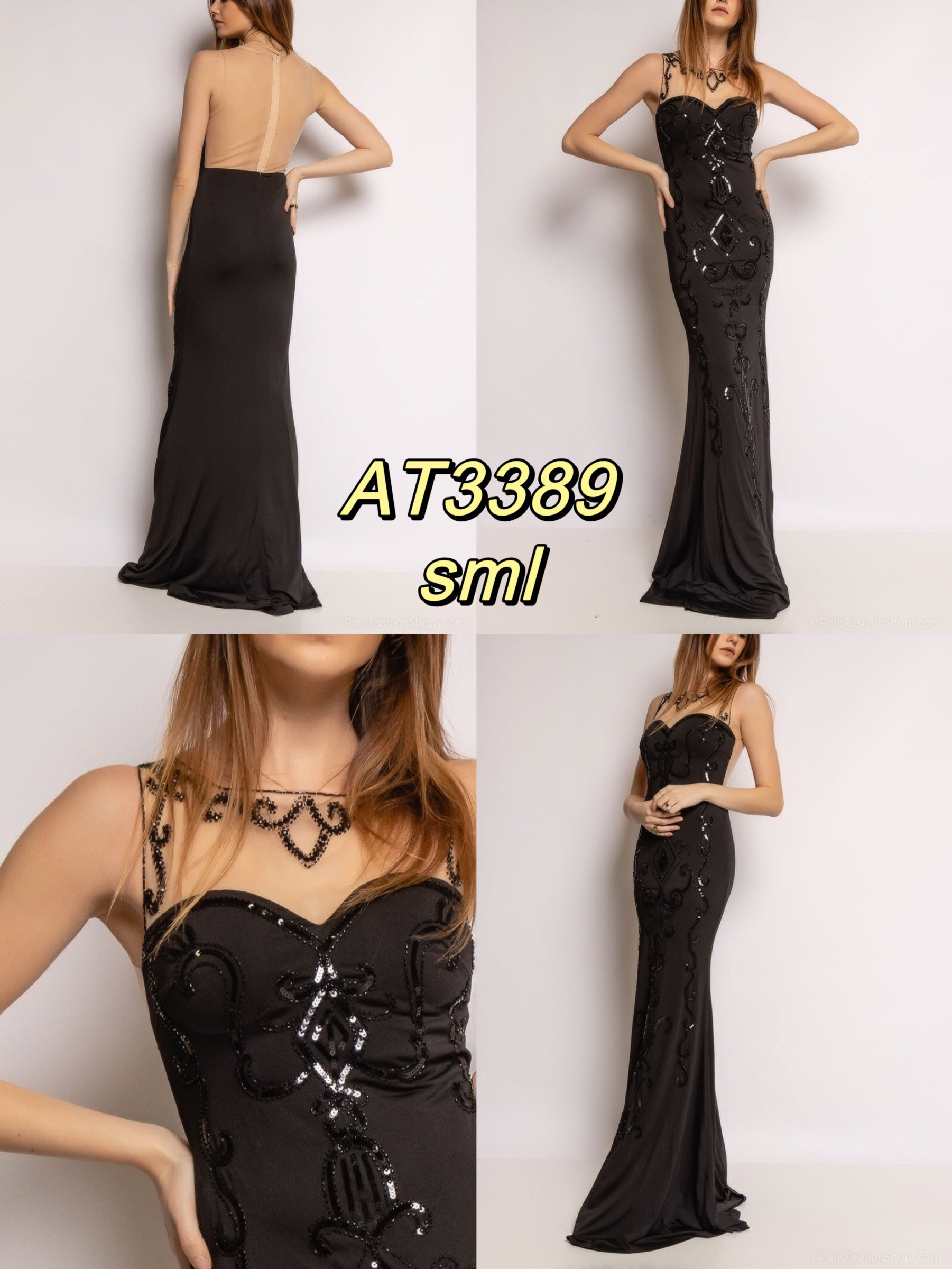 Wholesaler Azaka II - Party dress with sequins and strass