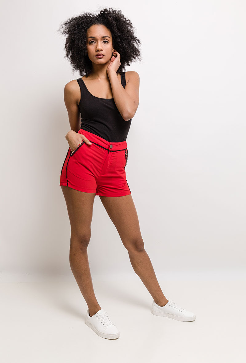 Grossiste Azaka II - Short avec strass