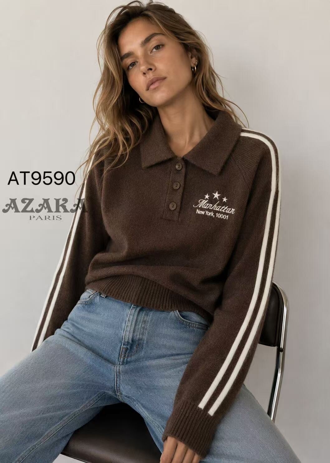 Grossiste Azaka II - Sweat-shirt polo