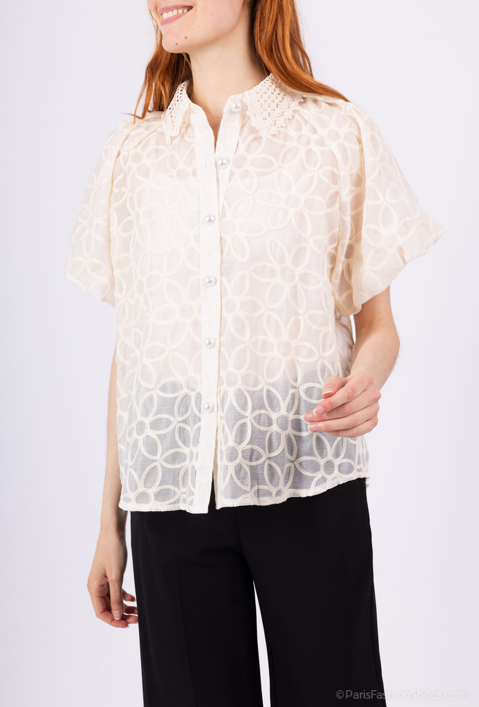 Top femme léger, 100% polyester, idéal pour l'été, fabriqué en Chine - Collection Printemps/Été 2025.