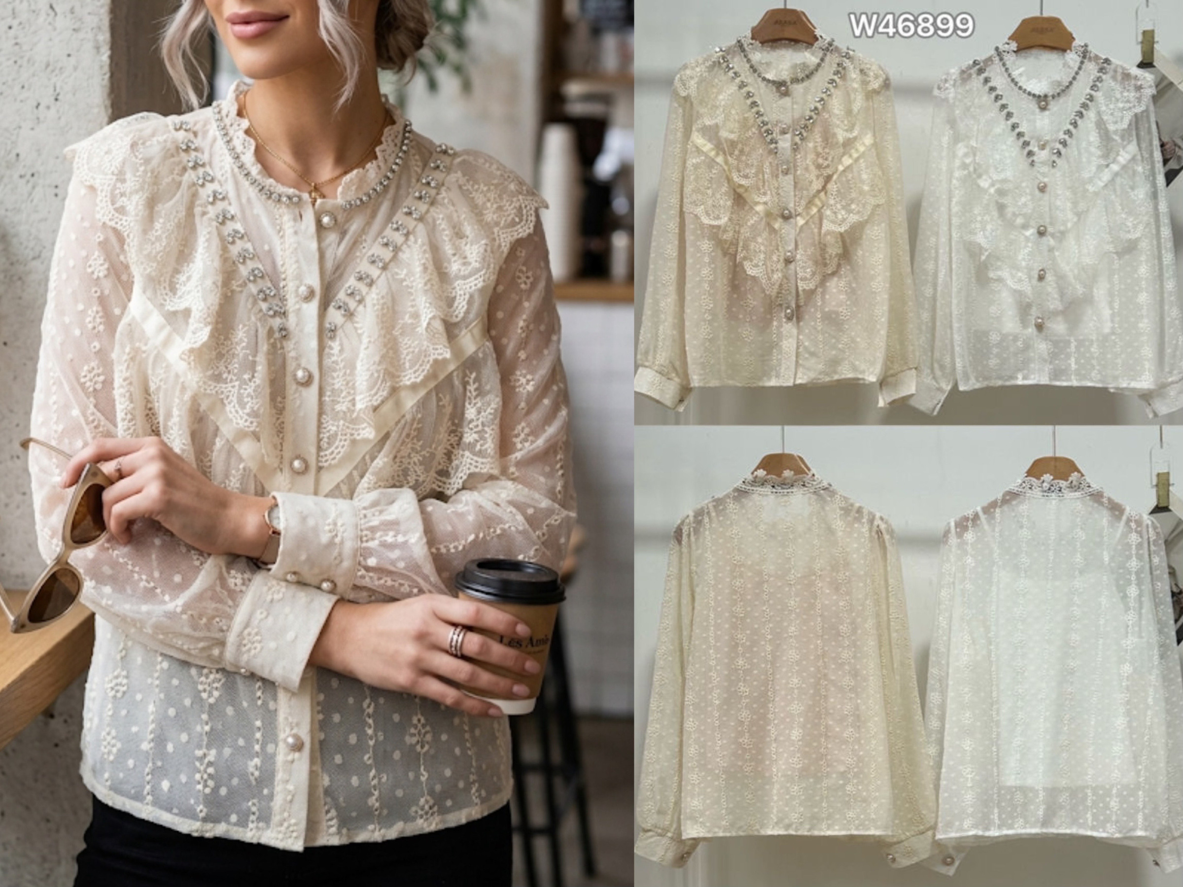 Wholesaler Azaka II - Lace blouse